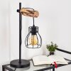 GONDO Table lamp Light wood, black, 1-light source