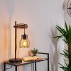 GONDO Table lamp Light wood, black, 1-light source