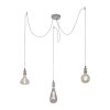 Leuchten Direkt DIY Pendant Light stainless steel, 3-light sources