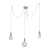 Leuchten Direkt DIY Pendant Light stainless steel, 3-light sources