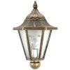 Albert 229 outdoor wall light brown, brass, 1-light source