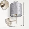 LIARED Wall Light matt nickel, 1-light source