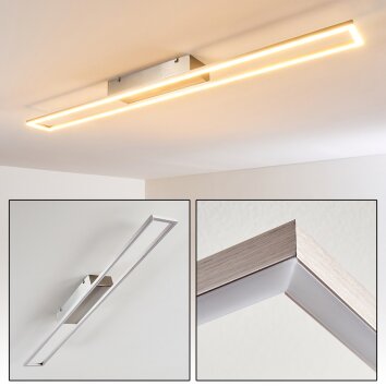 TAMPERE ceiling light LED matt nickel, 4-light sources