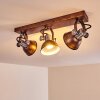 Ceiling Light Gudo rust-coloured, 3-light sources