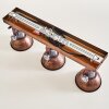Ceiling Light Gudo rust-coloured, 3-light sources
