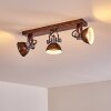 Ceiling Light Gudo rust-coloured, 3-light sources