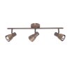 Brilliant LAVA Spotlight copper, 3-light sources
