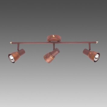 Brilliant LAVA Spotlight copper, 3-light sources