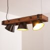 OKSBOL Pendant Light Dark wood, black, 3-light sources
