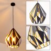MARANG Pendant Light black-gold, 1-light source