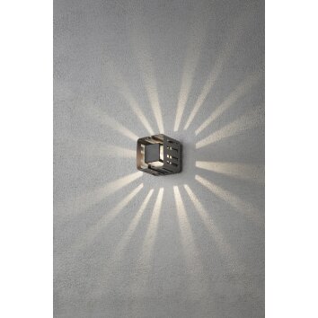 Konstsmide PESCARA wall light LED anthracite, 1-light source