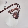 Peccia Ceiling Light rust-coloured, 3-light sources