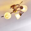 Peccia Ceiling Light rust-coloured, 3-light sources
