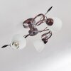 Peccia Ceiling Light rust-coloured, 3-light sources