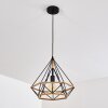 Pendant Light Riekje black, 1-light source