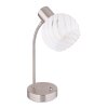Globo WILLY Table lamp matt nickel, 1-light source