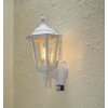 Konstsmide Firenze wall light white, 1-light source, Motion sensor
