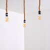Pendant Light Riekje brown, black, 3-light sources