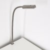ALAMO Bedside lamp matt nickel, 1-light source, Motion sensor