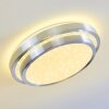 MIRABEAU Ceiling light LED aluminium, 2-light sources, Remote control, Colour changer
