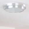 MIRABEAU Ceiling light LED aluminium, 2-light sources, Remote control, Colour changer