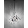 Leuchten-Direkt SKELETTON Pendant Light black, 3-light sources