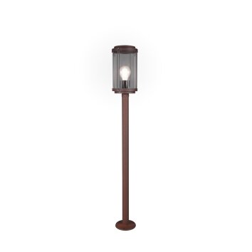 Trio TANARO path light rust-coloured, 1-light source