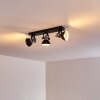 Ceiling Light Gudo black, 3-light sources