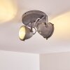 GLOSTRUP Ceiling Light LED grey, 2-light sources