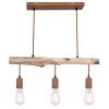 Pendant Light Globo JAKOB rust-coloured, 3-light sources