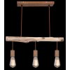 Pendant Light Globo JAKOB rust-coloured, 3-light sources
