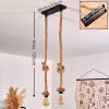 ETOWAH Pendant Light brown, black, 2-light sources