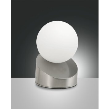 Fabas Luce GRAVITY Table Lamp LED matt nickel, 1-light source
