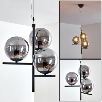 HOGATZA Pendant Light black, 3-light sources