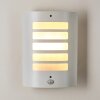 Outdoor Wall Light Alslev white, 1-light source, Motion sensor