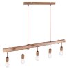 Pendant Light Globo JAKOB rust-coloured, 5-light sources