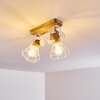 Nifun Ceiling Light brown, white, 2-light sources
