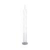 Leuchten Direkt LS-WAVE Floor Lamp LED stainless steel, 3-light sources, Remote control, Colour changer