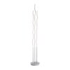 Leuchten Direkt LS-WAVE Floor Lamp LED stainless steel, 3-light sources, Remote control, Colour changer
