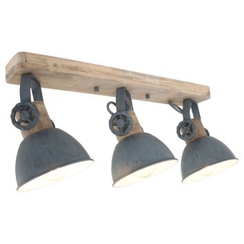 Steinhauer Gearwood Ceiling Light grey, 3-light sources