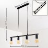 MAIDFORD Pendant Light black, 4-light sources