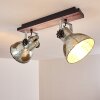 Hora Ceiling Light Dark wood, silver, 1-light source
