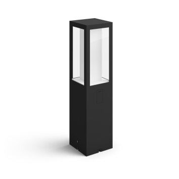 Philips HUE AMBIANCE WHITE & COLOR IMPRESS Pedestal light, extension set LED black, 1-light source, Colour changer