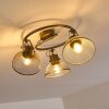 OKSEVEJ Ceiling Light grey, 3-light sources