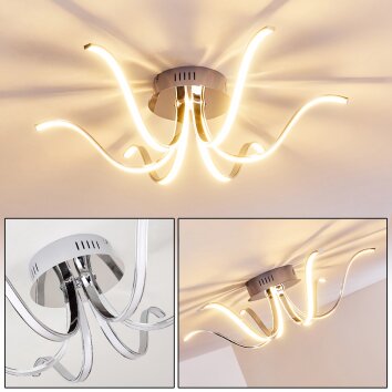 WIKON Ceiling light LED chrome, 6-light sources