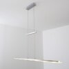 Lourdes pendant light LED chrome, matt nickel, 7-light sources