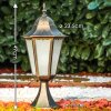 HONGKONG FROST pedestal light bronze, gold, 1-light source
