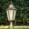 HONGKONG FROST pedestal light bronze, gold, 1-light source