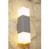 Trio HUDSON outdoor wall lamp stainless steel, 2-light sources