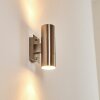Malaga outdoor wall light stainless steel, 2-light sources